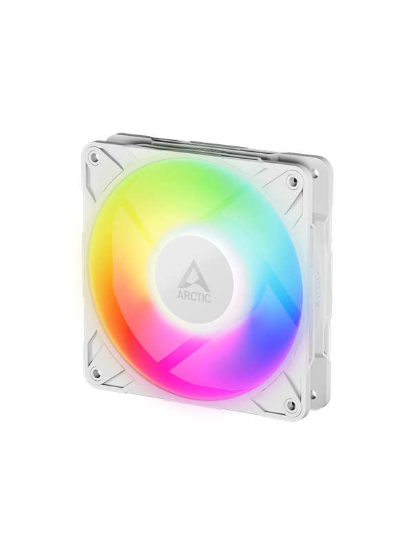 Arctic P12 Pro PST A-RGB - Kotelotuuletin - 120mm - Valkoinen, RGB-valolla