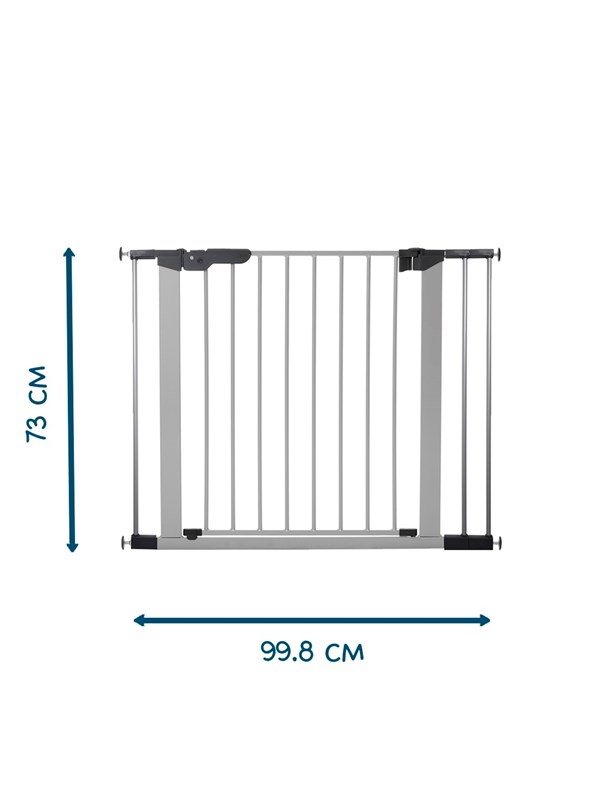 BabyDan Premier Safety Gate with 3 Extensions 92.5-99.8 cm Silver