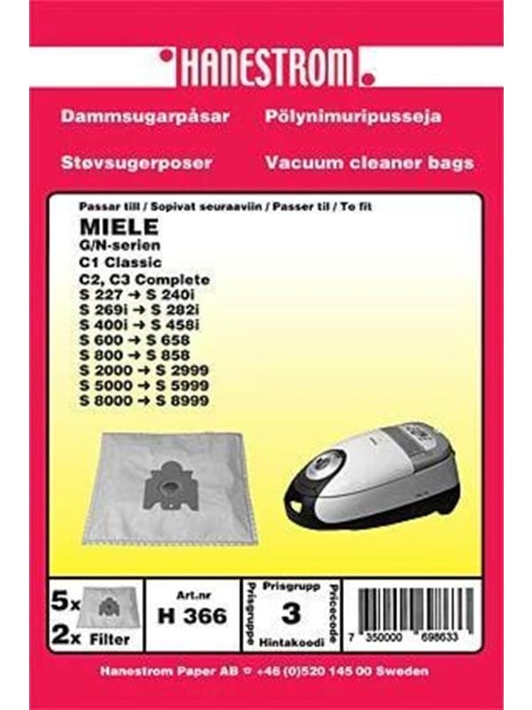 hanestroem Vacuum Cleaner Bags - 5 pcs