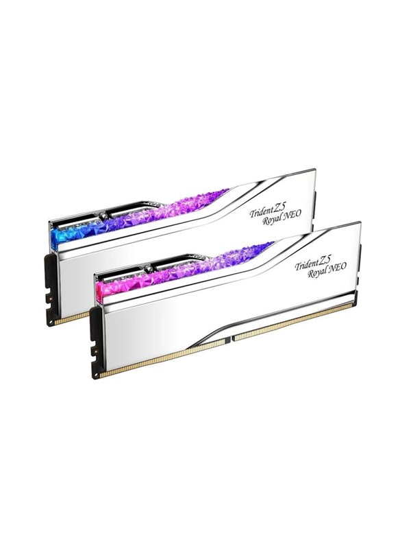 G.SKILL Trident Z5 Royal Neo RGB 64 Gt (2 x 32 Gt) DDR5 6000 MHz, CL26 -muisti, hopea (EXPO)