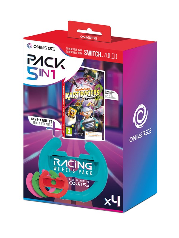 Oniverse Nickelodeon Kart Racers 2: Grand Prix Wheels Bundle - Wheel - Nintendo Switch