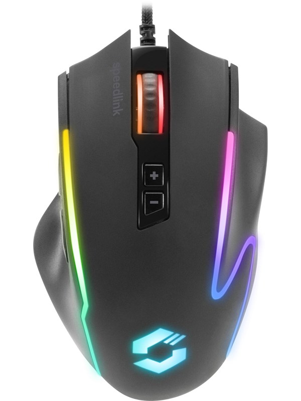 Speed-Link Speedlink DECUS NX RGB Gaming Mouse - Rubber Black - Pelihiiri - Optinen - 6 painiketta - Musta