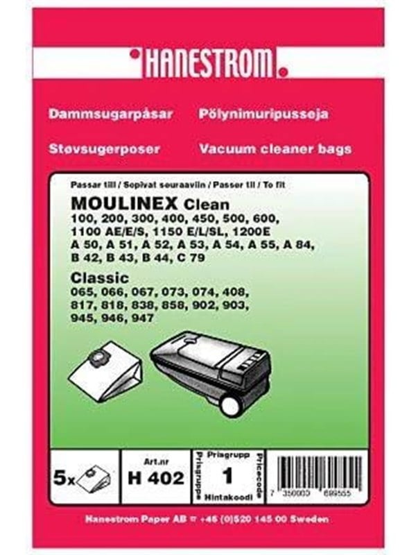 hanestroem Vacuum Cleaner Bags - 5 pcs