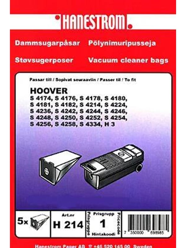 hanestroem Vacuum Cleaner Bags - 5 pcs