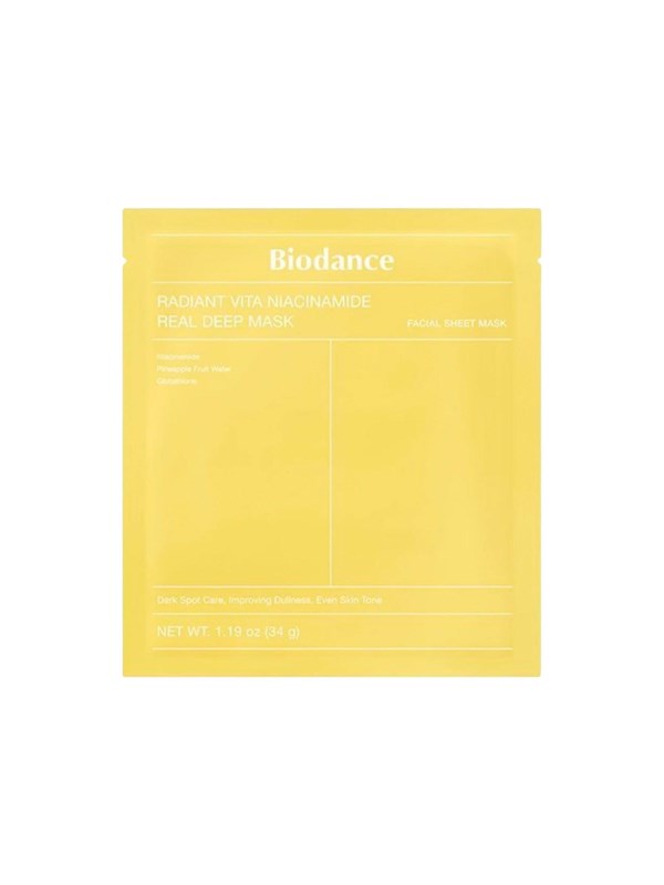 BIODANCE Radiant Vita Niacinamide Real Deep Mask 1 pcs