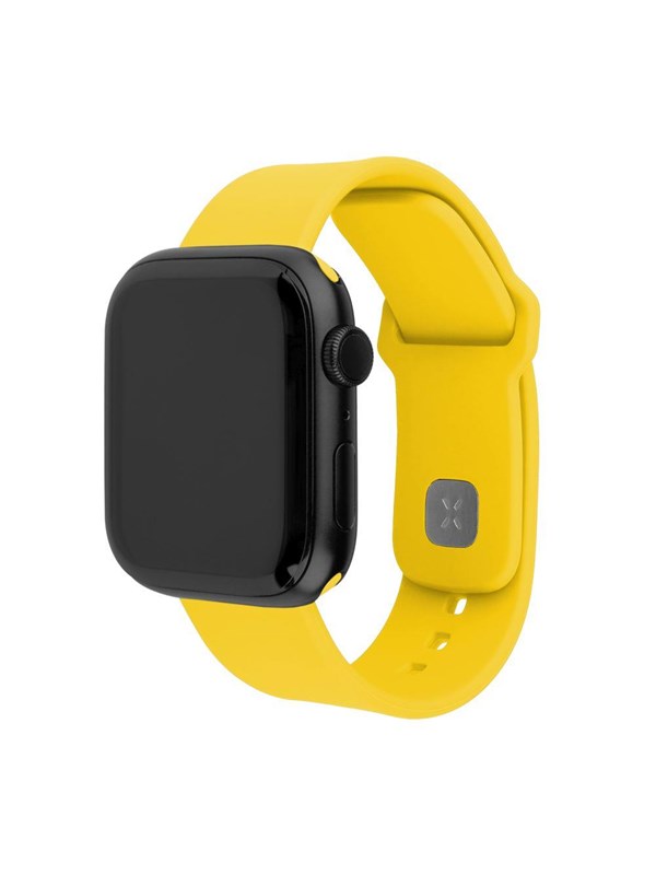 FIXED Silicone Sporty Strap SET Apple Watch 42/44/45/46mm Yellow