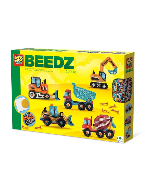 SES Creative Beedz - Iron-on Beads - Construction Vehicles