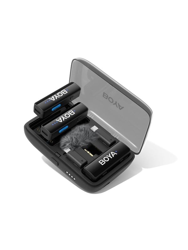 BOYA Microphone LINK V2.0 3.5mm Wireless X2 System Lightning USB-C