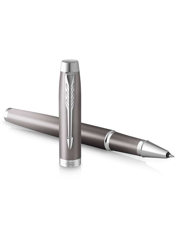 Parker IM Writing Rituals Rollerball Pen | Grey Finish with Gradient | Chrome Trims | Fine Point | Black Ink | Gift Box