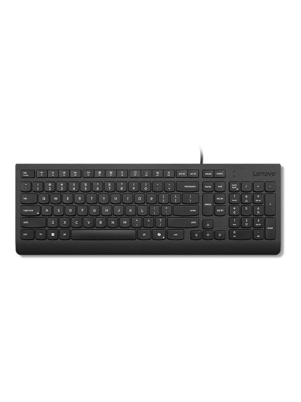 Lenovo Essential - keyboard - QWERTY - Nordic - black Input Device - Näppäimistö - Pohjoismainen - Musta