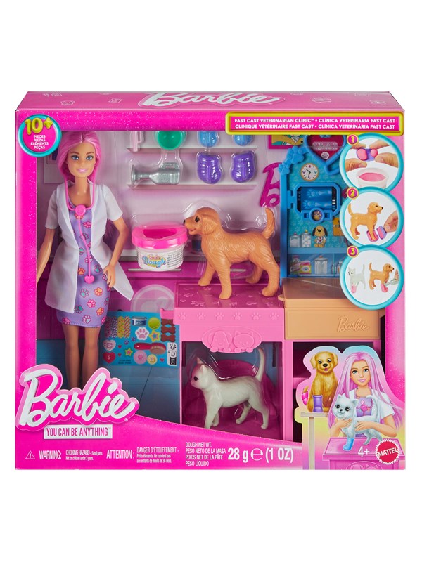 Barbie Fast Cast lemmikkieläinlääkäriklinikka