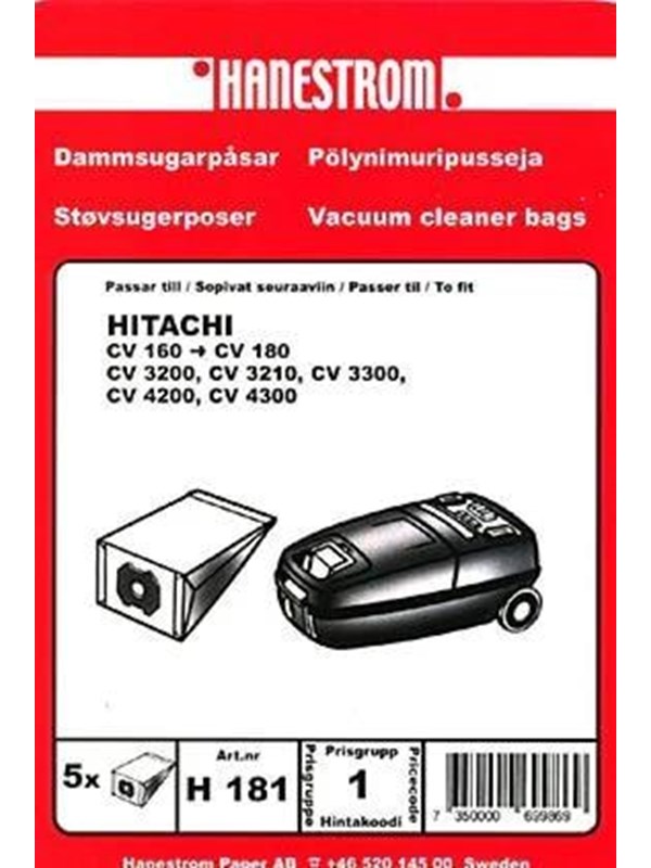 hanestroem Vacuum Cleaner Bags - 5 Pack