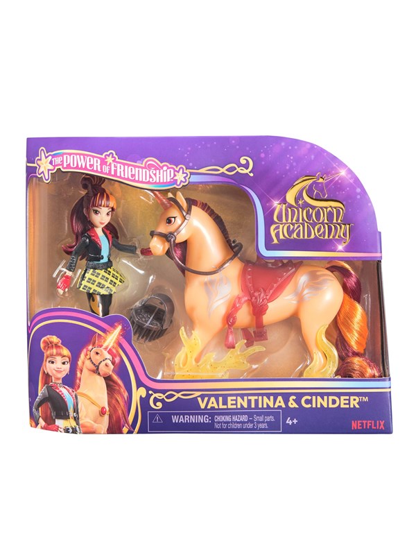 Unicorn Academy Doll & Unicorn V2-Valentina&Cinder