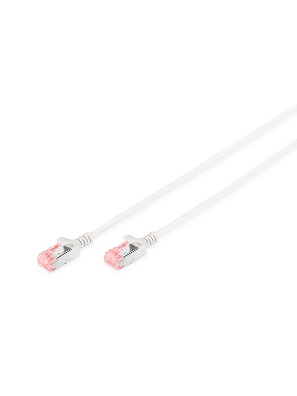 DIGITUS CAT 6 U-FTP Slim Patch Cord - 10m - Harmaa - 10m