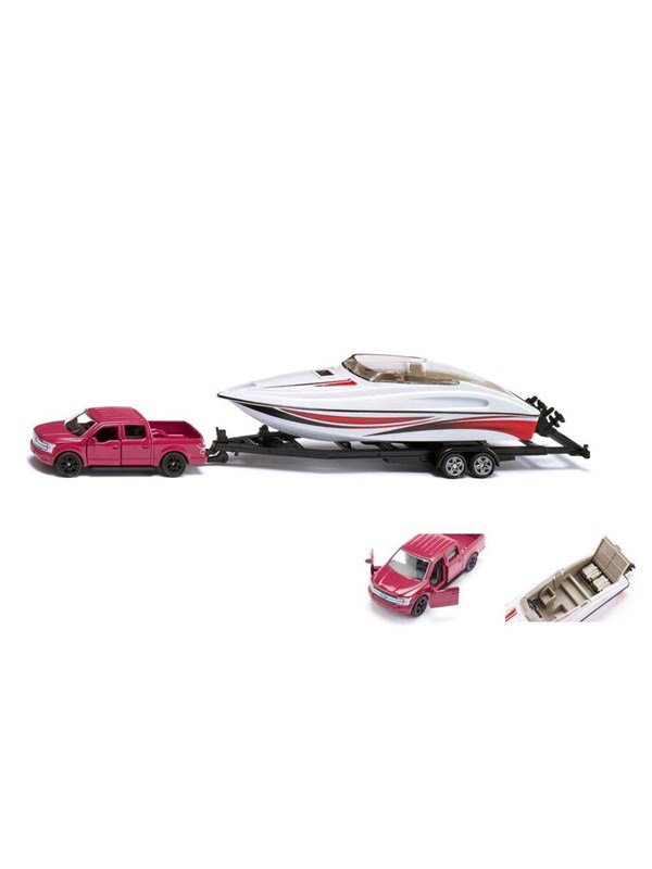 SIKU Ford F150 with Motorboat