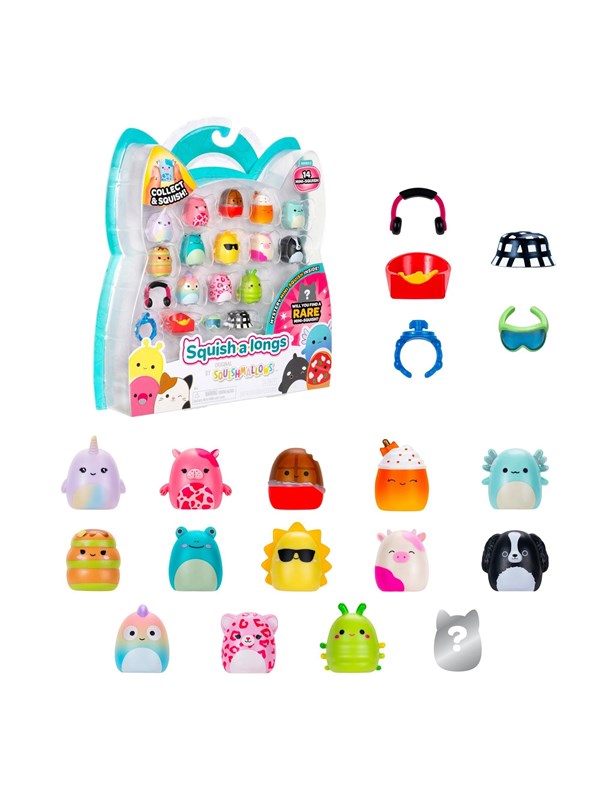 Squishalongs Squish-a-longs 2.5 cm 14 Pack Style 1 S3