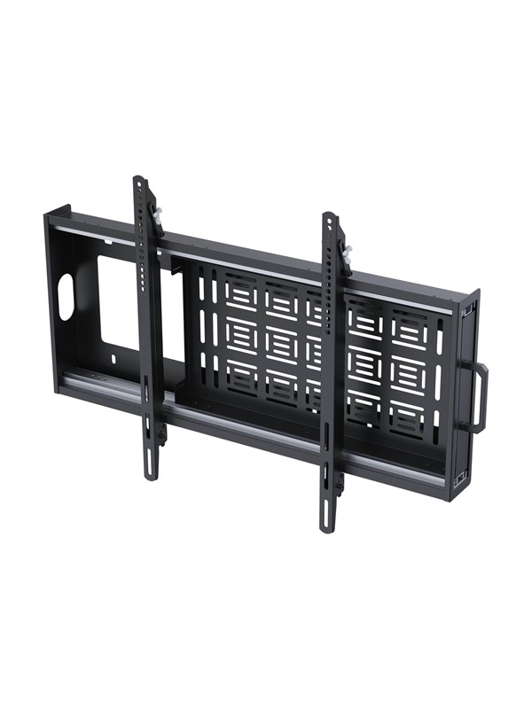 Vision VFM-W8X6S mounting kit - heavy-duty tiltable - for flat panel / mini PC - black - Max 130 kg - recommended for 90 ""