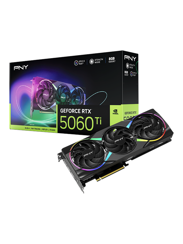 PNY GeForce RTX 5060 Epic-X - 8GB GDDR7 RAM - Näytönohjaimet