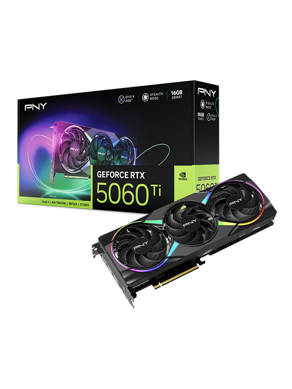 PNY GeForce RTX 5060 Ti Epic-X - 16GB GDDR7 RAM - Näytönohjaimet
