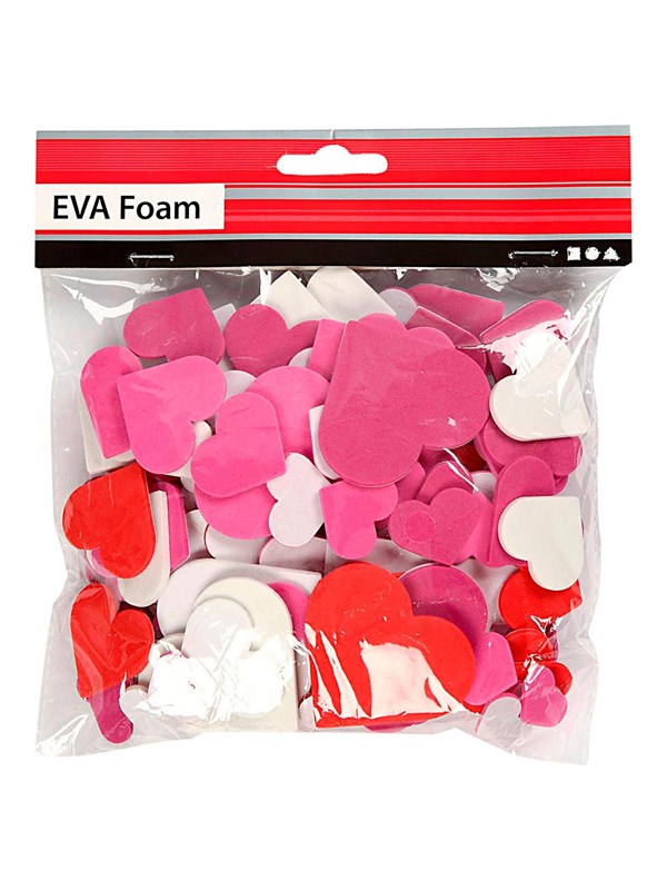 Creativ Company - Foam shapes Hearts Self-adhesive 200 pcs.