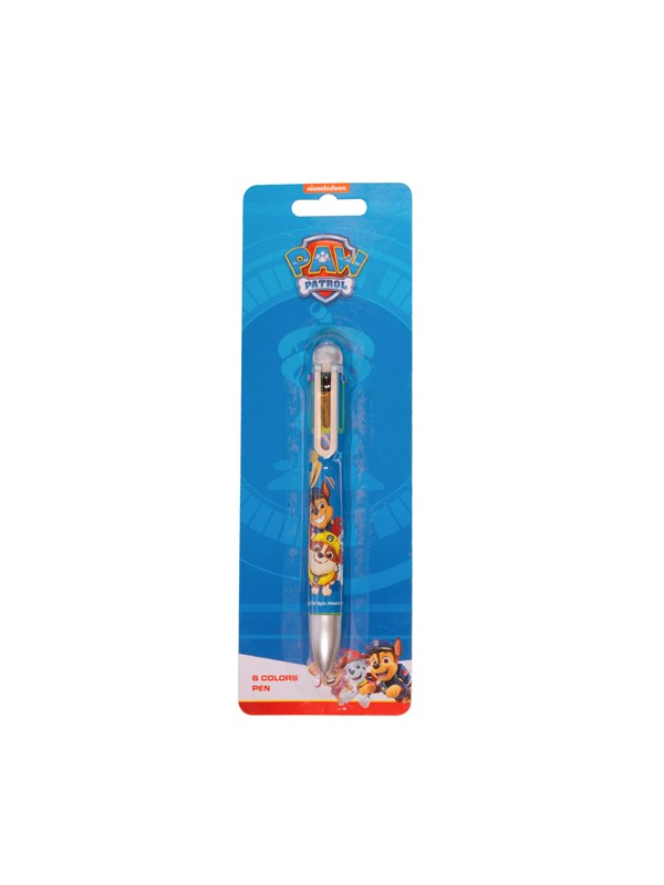 Euromic PAW PATROL Multi-colour pen on blistercard 1 pen packed on blistercard (each pen with 6 diff.colours)