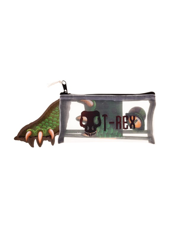 Euromic DINO T-REX Filled mesh pencil pouch w/station
