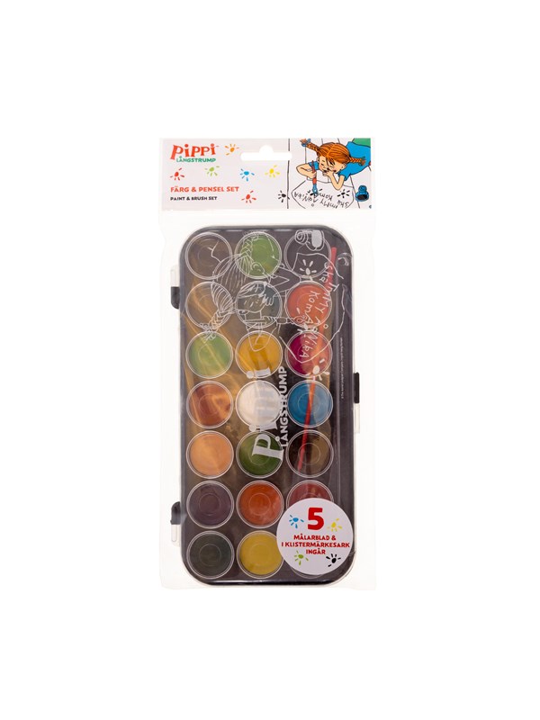 Euromic PIPPI & Herr N. paint & brush set water col.