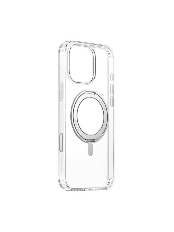 Baseus Magnetic Case with Stand SkyRing 360° for iPhone 16 Pro - Transparent