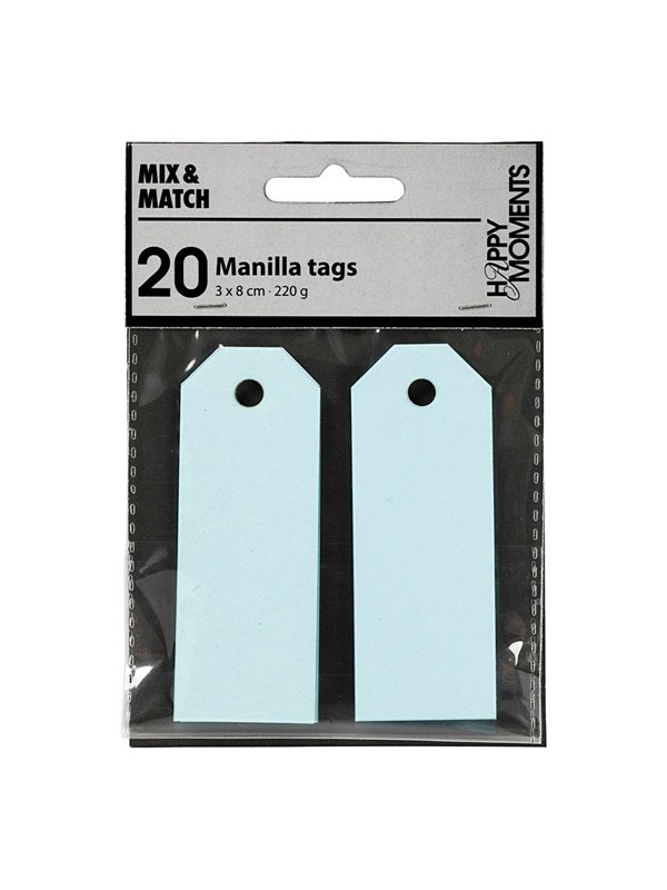 Creativ Company - Manila Labels Light Blue 20 pcs.