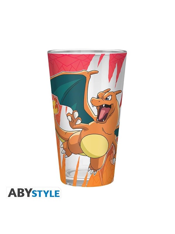 ABYstyle - POKEMON Large Glass Premium Charizard - Lasi