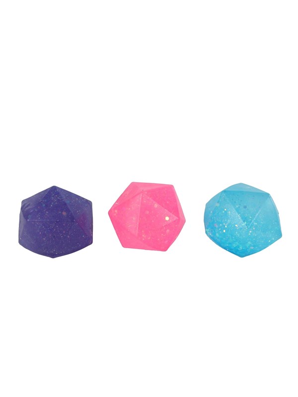 Pocket Money Squeeze Sugar Glitter Diamond ball 6cm assorted