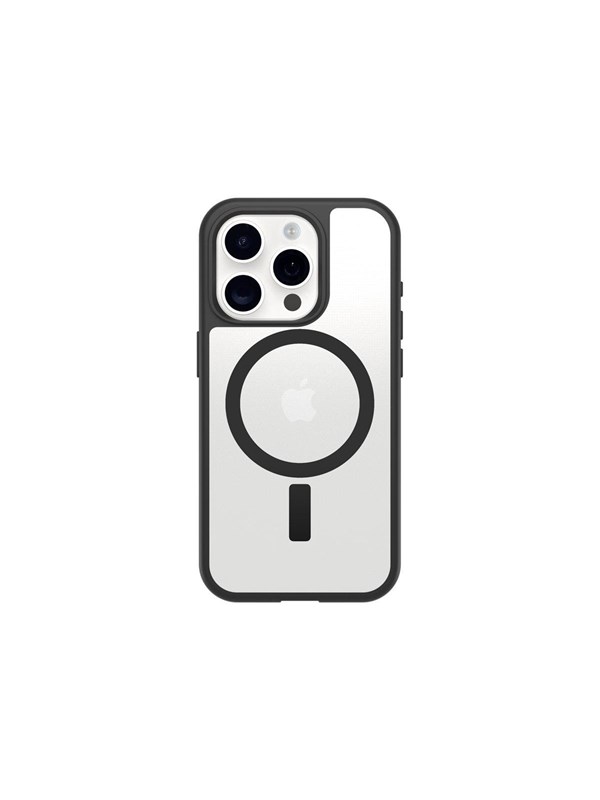 OtterBox React MagSafe Apple iPhone 16 Pro Black Crystal - clear/black