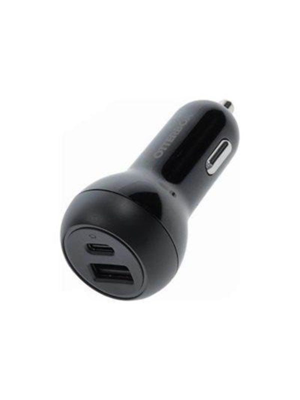 OtterBox Standard Car Charger 32W - 1 USB-C 20W + 1 USB-A 12W - black