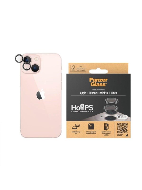 PanzerGlass Hoops Camera Lens Protector iPhone 13 mini - Black