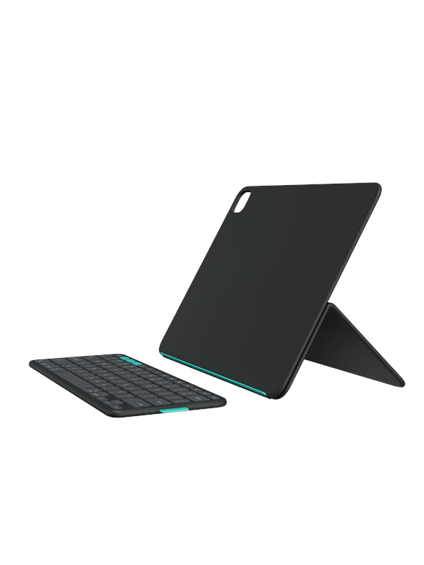 Logitech Flip Folio iPad Pro 13" (M4) & Air 13" (M2 & M3) - Näppäimistö & Foliosetti - Pohjoismainen - Musta
