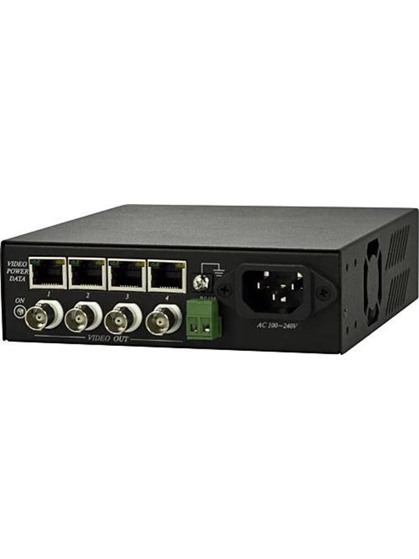 Deltaco Receiver Unit 4 TTP111VPDC BNC vid 12V powerRS485