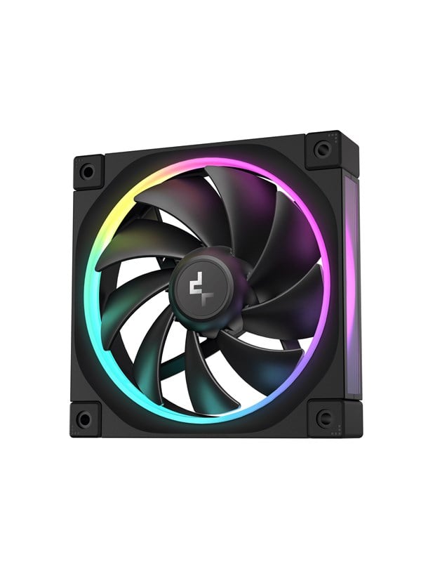 DeepCool FL12 - Kotelotuuletin - 120mm - Musta RGB LED valolla - 32 dBA