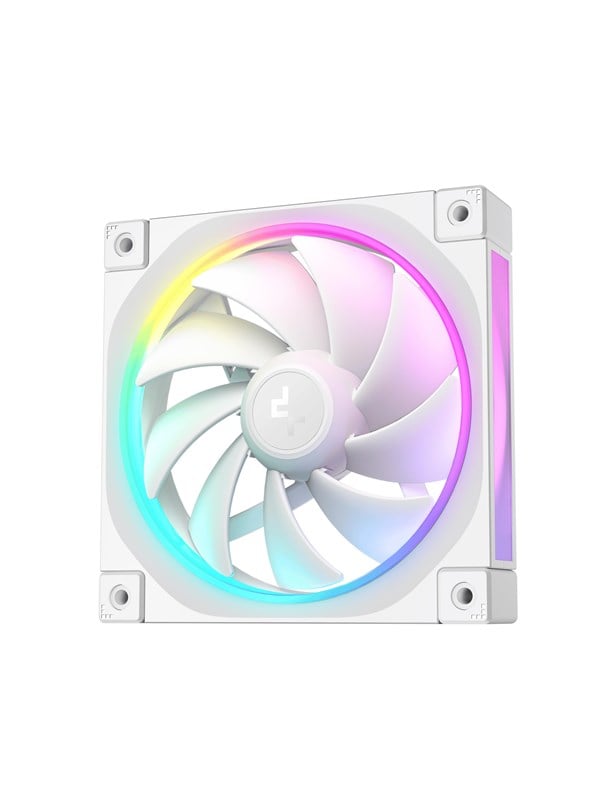 DeepCool FL12 WH - Kotelotuuletin - 120mm - Valkoinen, RGB-valolla - 32 dBA