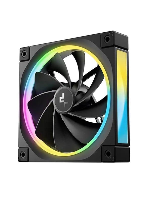 DeepCool FL12R - Kotelotuuletin - 120mm - Musta RGB LED valolla - 34 dBA