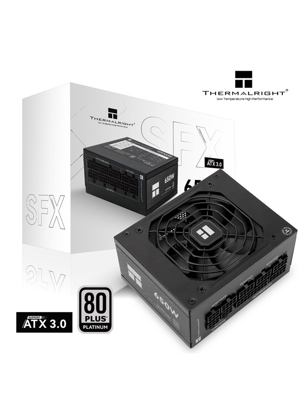 Thermalright TR-TPFX 650 Virtalähde - 650 Watt - 120 mm - ATX 3.0 - 80 Plus Titaani sertifioitu