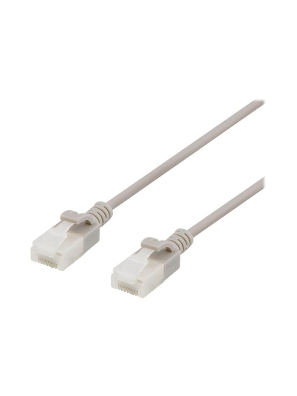 Deltaco patch cable - 1 m - grey - Harmaa - 1m