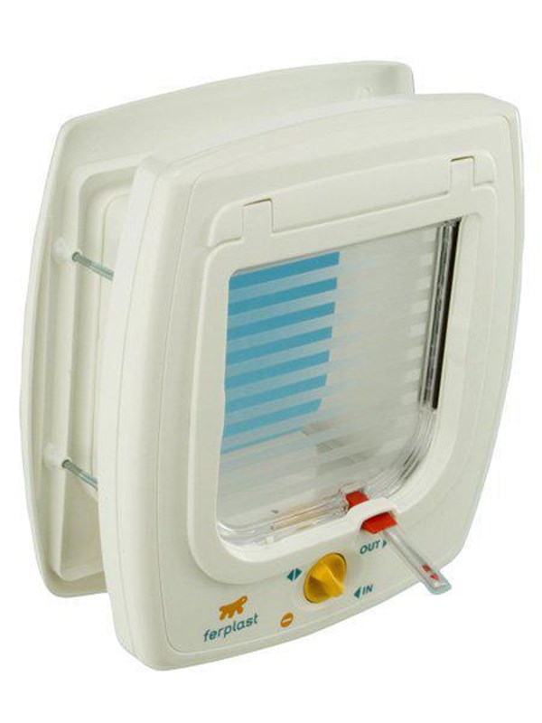 Ferplast - Cat Door Swing 7 4-way - White