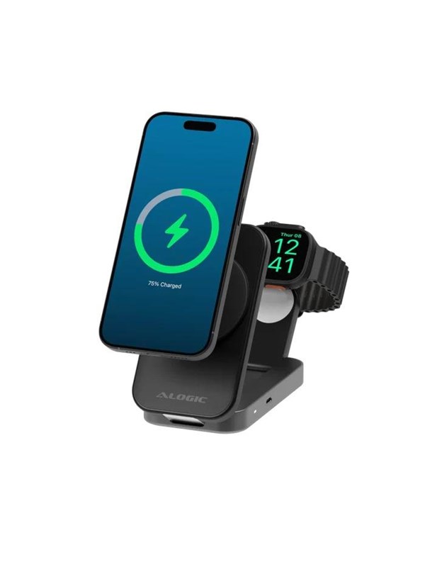 ALOGIC Flip 2-in-1 Qi2 Fast Wireless Charging Stand