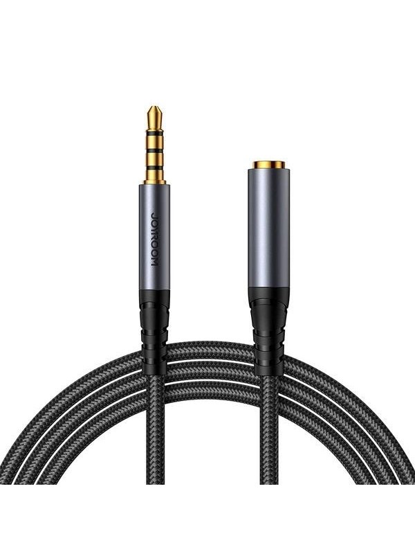 Joyroom stereo audio cable AUX 3.5 mm mini jack (male) - mini jack (female) 1.2 m black (SY-A09)