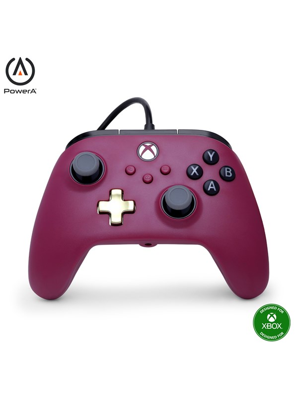 PowerA Langallinen Advantage Plus -ohjain Xbox Series X|S:lle - Rubiini