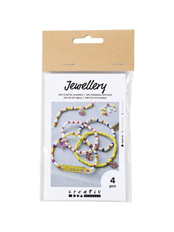 Creativ Company - Mini Hobbyset Jewelry Shrink Film Bracelets Yellow