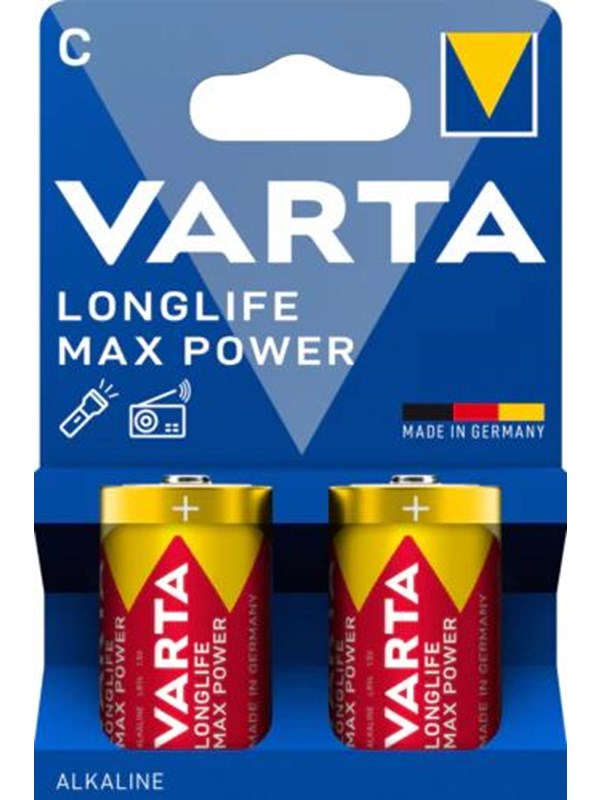 VARTA Longlife Max Power C - 2-Pack