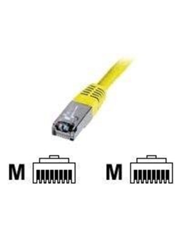 DIGITUS Premium - patch cable - 5 m - yellow - Keltainen - 5m