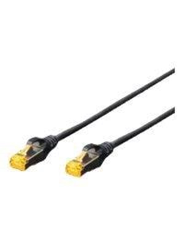 DIGITUS patch cable - 3 m - black - Musta - 3m