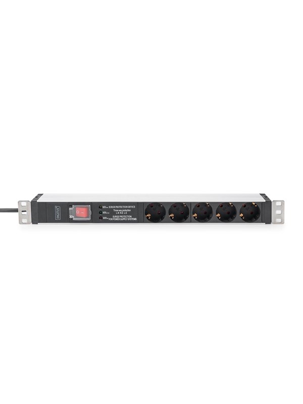 DIGITUS 5-Port - 1U - Aluminum PDU